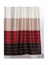 Import Hellas Kourtina Baniou ufasmatini Multi Kokkini 180x200cm